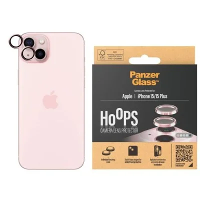 Panzerglass&trade; Hoops Camera Lens Protector Iphone 15 | 15 Plus - Pink